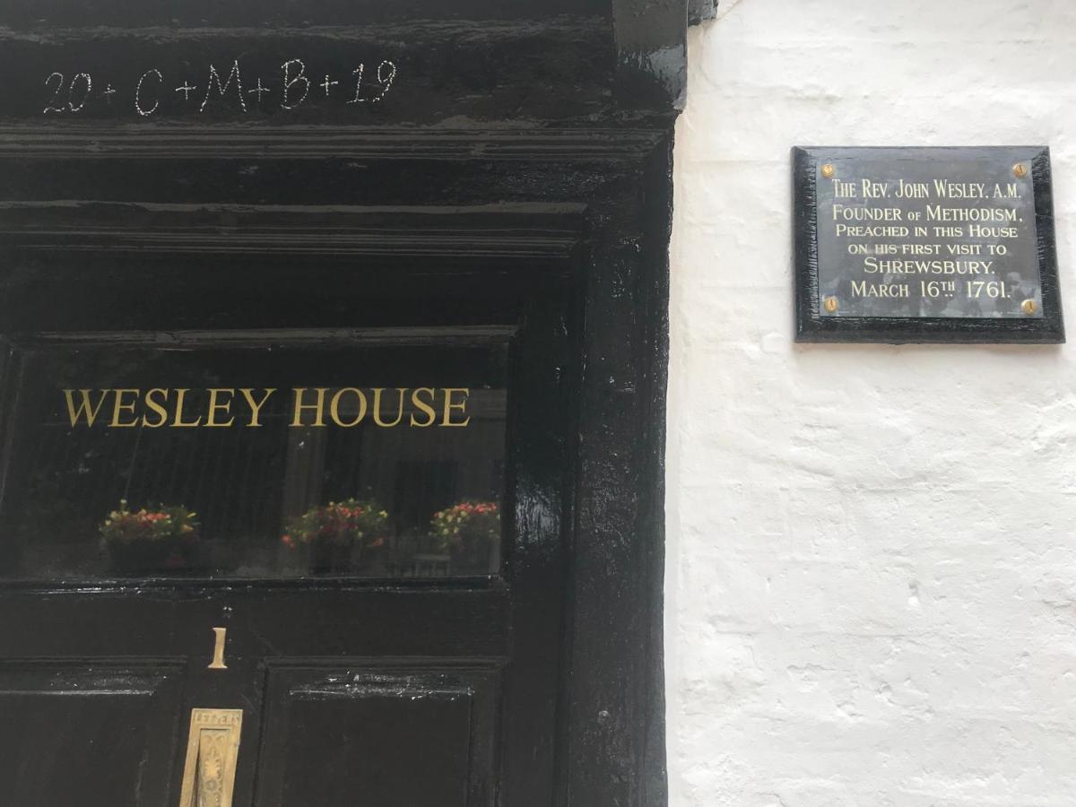 "Wesley House" Historic Home In Town Centre With Parking 什鲁斯伯里 外观 照片